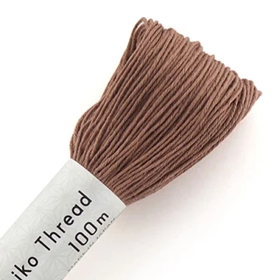 Image of Olympus Sashiko Thread 100m Skein col.114 Light Brown Japanese Embroidery &amp; Quilting