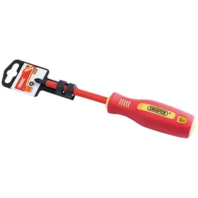 Image of Draper Fully Insulated Soft Grip Cross Slot Screwdriver, No.2 x 100mm