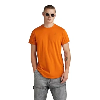 Image of G Star LASH R T S\S Basic Tshirt, Men&#039;s, Size: XS, Orange