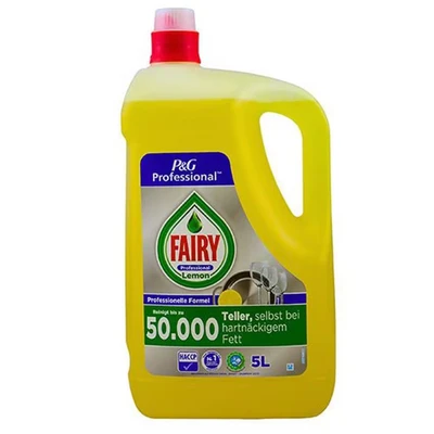 Image of Fairy Lemon Professional Washing Up Liquid 5 Litres