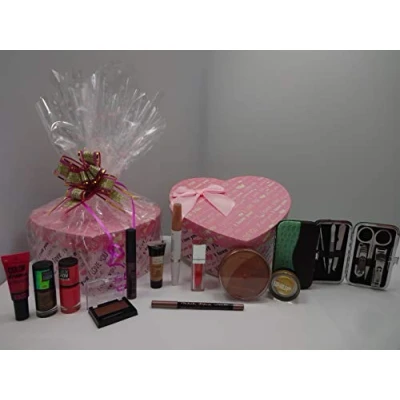 Image of Gemy Mayb 10 Piece Make Up Beauty Bundle Gift Box Hamper &amp; Manicure Set