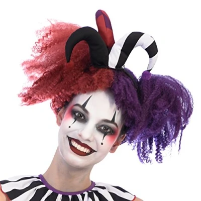 Image of amscan 9904168 Child Ladies Harlequin Heartbreaker Size Standard Wig