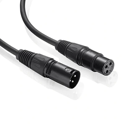 Image of Rtinle XLR Cable, Professional Cable 0.3 m, Microphone Male to Female, for Microphones, HiFi Mixer Speaker