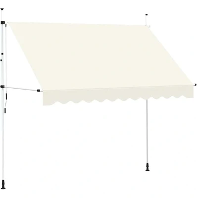 Image of vidaXL Manual Retractable Awning 300 cm Cream