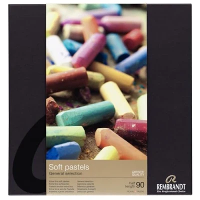 Image of Rembrandt Professional Soft Pastel Set General Colour Selection 90 Half Pastels