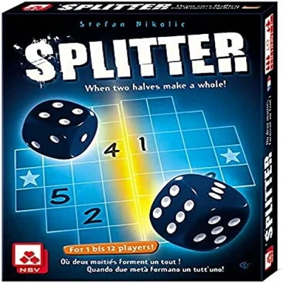 Image of NSV Splitter Board Game Ages 8+ 1 12 Players 15 Minutes Playing Time