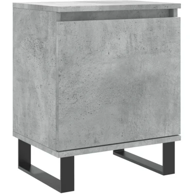Image of vidaXL Bedside Cabinet Concrete Grey 40x30x50 cm Engineered Wood