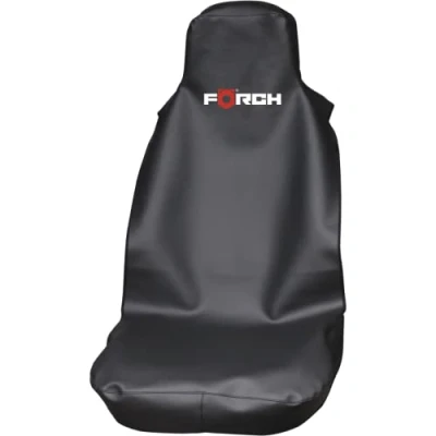 Image of Förch seat protector, artificial leather, black with airbag approval, workshop cover