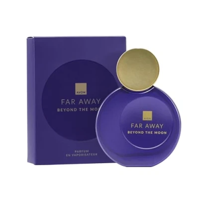 Image of Avon Far Away Beyond the Moon Eau de Parfum 50ml, Wild Cherry and Sandalwood, Long Lasting Scent, Perfect for Any Occasion, Cruelty Free