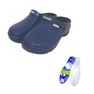Image of Town &amp; Country Clogs Mens/Womens Ladies Gardening Super Soft Clogs/Cloggies Lightweight Fleece or Memory Foam Insole (8 UK, Teal Strap with Fleece)