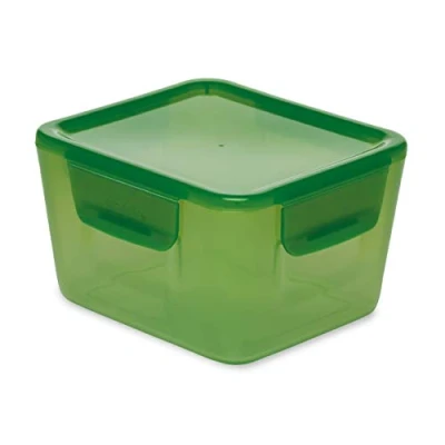 Image of Aladdin Easy Keep Lunch Box 1.2L Green Leakproof Lid Snap Hinge Detachable Flip BPA Free Microwave Safe Dishwasher