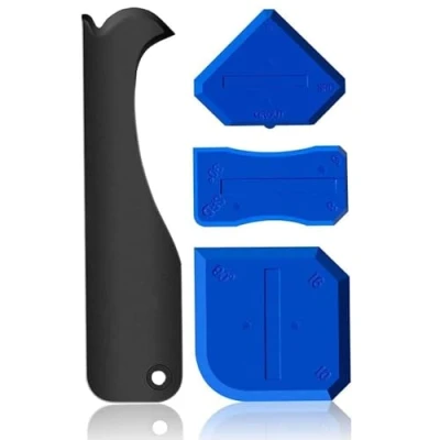 Image of 4PCS Sealant Finishing Tool Portable Silicone Former Caulking Kit Multi Edge Applicator Smoother Mastic Remover for Kitchen Bathroom Grout Sealing
