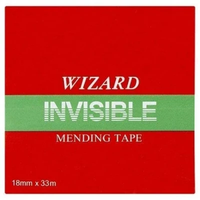 Image of ValueX Wizard Clear Invisable Tape 19mm X 33m (Pack 8) + FREE FINCHLEY PEN