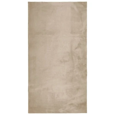 Image of vidaXL Rug HUARTE Short Pile Soft and Washable Sand 80x150 cm