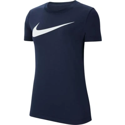 Image of NIKE Womens W Nk Df Park20 Tee Hbr T Shirt, Obsidian/White, M EU