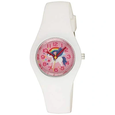 Image of Ravel Women&#039;s and Girl&#039;s Moulded Silicone Unicorn Quartz Watch White