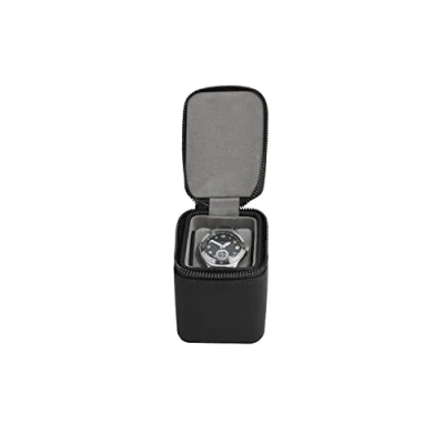 Image of Stackers Pebble Black Small Zipped Watch Box