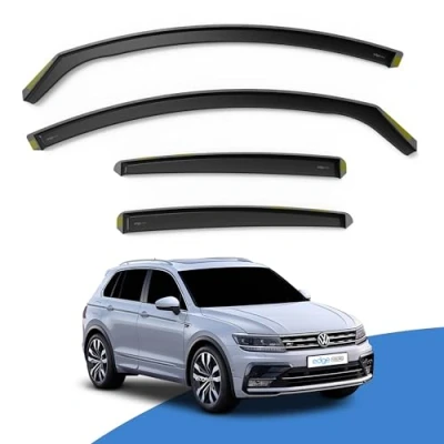 Image of EdgeVisors Wind Deflectors Set Fits: VW TIGUAN MK2 2016 Onwards 5 Door SUV 4pc