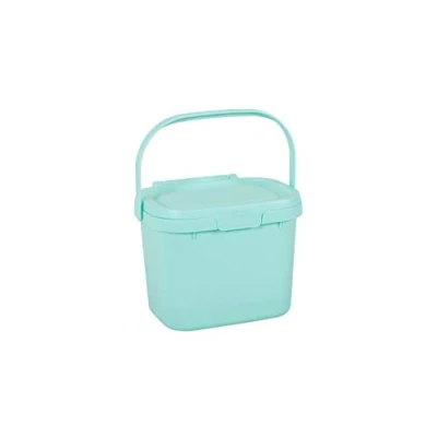 Image of Addis 518418 Everyday Kitchen Food Waste Compost Caddy Bin, 4.5 Litre, Blue Haze