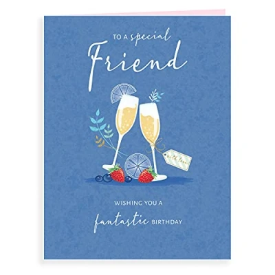 Image of Piccadilly Greetings Luxury Beautiful Contemporary Birthday Card Special Friend 8 x 6 inches Koko Designs, K70060