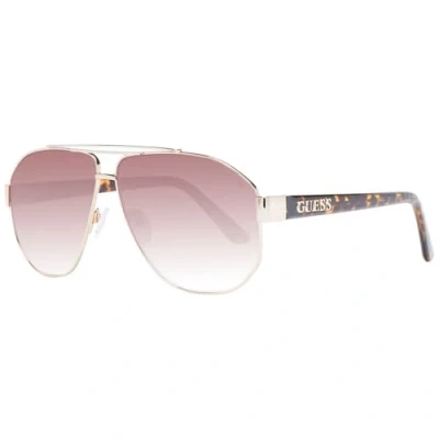 Image of Guess Womens Sunglasses GF6145 32F 61 Gold Metal (archived) One Size