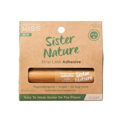 Image of KISS Sister Nature Strip Lash Glue Clear 4.1g