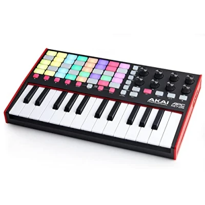 Image of Akai Professional APC Key 25 MK2 USB MIDI Keyboard Controller for Clip Launching with Ableton Live Lite, 40 RGB Pads and 8 Rotary Knobs