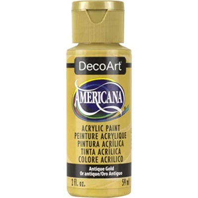 Image of Deco Art Americana Acrylic Multi Purpose Paint, Antique Gold, 59 ml (Pack of 1)