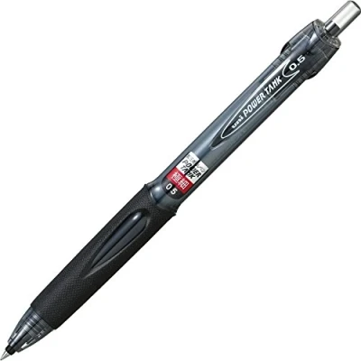 Image of Uni Power Tank, Pressurized Refill Ballpoint Pen, 0.5mm, black body, ink by