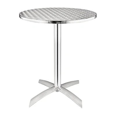 Image of Bolero Round Flip Top Table Stainless Steel 600mm