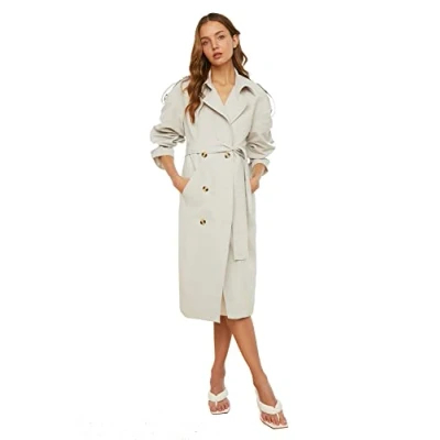 Image of Trendyol FeMan Oversize Double breasted Woven Trench Coat