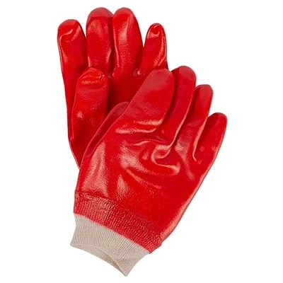 Image of Red L PVC Coated Work Gloves By Blackspur