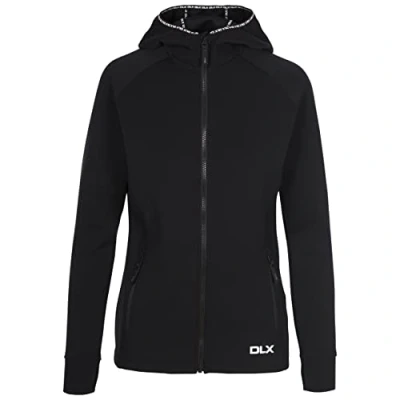 Image of DLX Womens Hoodie Full Zip with 2 Pockets Anais Black
