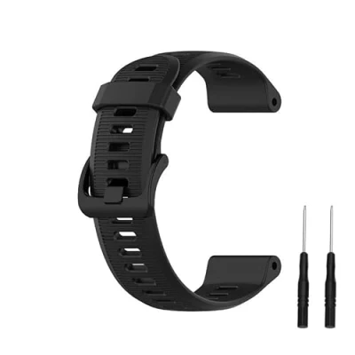 Image of INF Bracelet compatible with Garmin Forerunner 945/935/Fenix 5, silicone watch strap, replacement strap for 22mm width, soft, durable sports