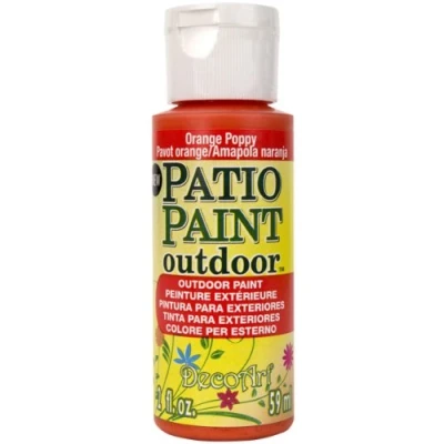 Image of DecoArt Outdoor Acylic Paint, Acrylic, Orange Poppy, 59ML