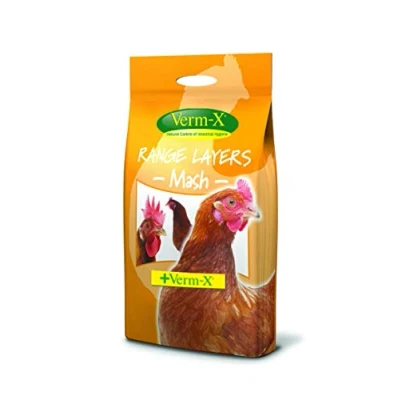 Image of Copdock Mill Range Layers Mash Complete Feed for Poultry, 5kg, with Verm X to aid digestion &amp; protection against intestinal problems in your chicken, 100% herbal