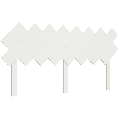 Image of vidaXL Bed Headboard White 159.5x3x80.5 cm Solid Wood Pine