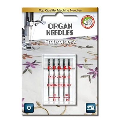 Image of ORGAN Needles # 75 #90 Combo Embroidery x 5