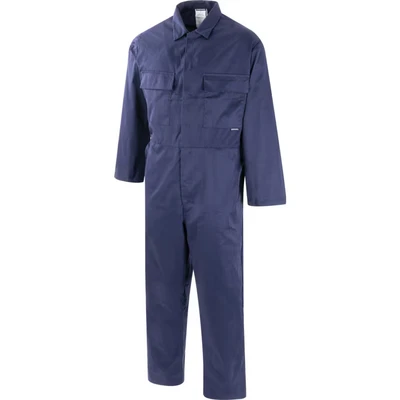 Image of Portwest S999 Men&#039;s Work Overalls Protective Polycotton Coveralls Durable Workwear Boiler Suit for Mechanics Warehouse Garages DIY Navy Tall, Large