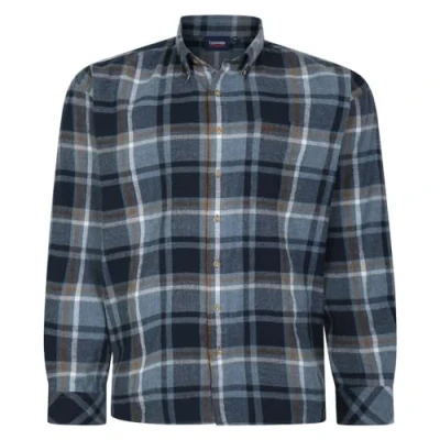 Image of Espionage Brushed Check Shirt Long Sleeve Plus Big Pocket 2XL 8XL Mens SH394 (UK, Alpha, 8XL, Plus, Tall)