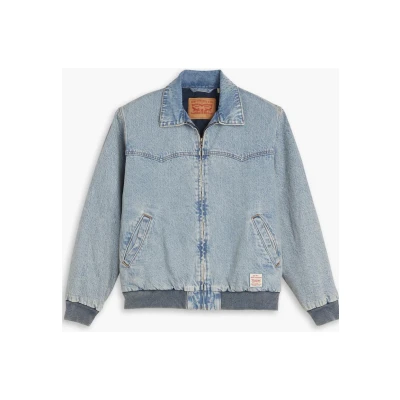 Image of Levi&#039;s Workwear Embarcadero Aviator Denim jacket, Men&#039;s, Size: Small, Sign here jacket