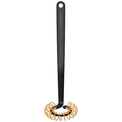 Image of Fiskars Spiral Whisk, Length: 27 cm, Ø 6 Plastic, Functional Form, Black/Orange, 1014438
