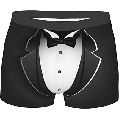 Image of 850 Men&#039;S Boxer Briefs Tuxedo Gift,Regular Underwear Fitted,Antibacterial Undershorts L
