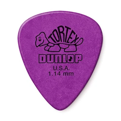Image of Dunlop Tortex Standard 1.14mm Purple Guitar Pick, 24 Pack