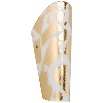 Image of Selène Pleasant wall light Bloom white gold leaf