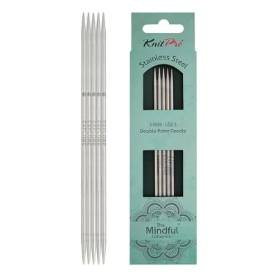 Image of KnitPro Mindful Double Pointed Needles 15cm 3.00mm 3pcs