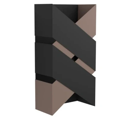 Image of Eglo LED Indoor Wall lamp Gurare, up and Down Lights Made of Metal in Black Mocha, Warm White Living Room Hallway Lighting