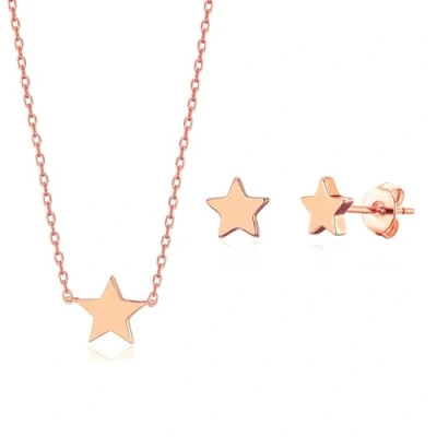 Image of Philip Jones Rose Gold Plated Star Set