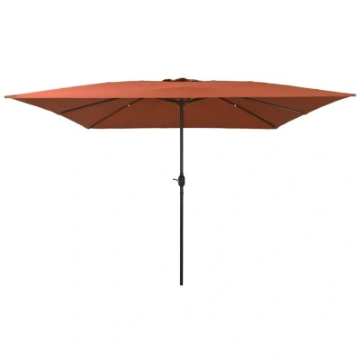 Image of vidaXL Square Garden Parasol 295x245 cm Terracotta