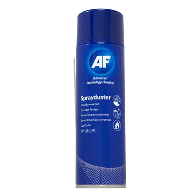 Image of AF Professional Non Flammable Spray Duster / Air Compressed Gas Can For Office PC Cleaning Keyboard Dust Cleaner Industrial electronics Fans etc. Invertible 342ml, SDU400D